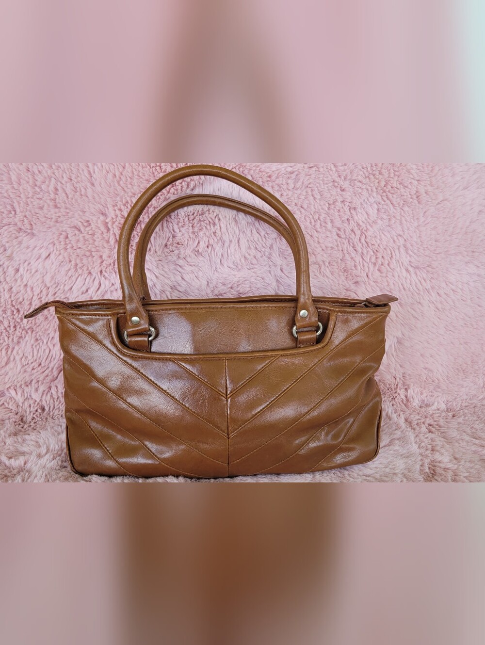 Relic Brown Quilted Shoulder Bag